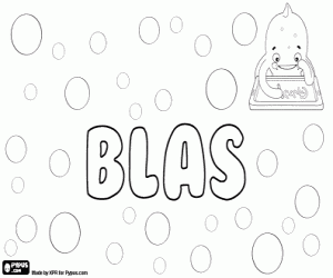 Coloriage Blas, nom espagnol