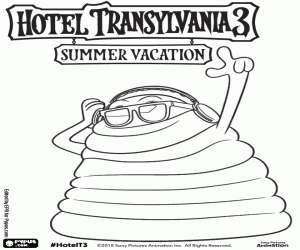 Coloriage Blobby, un monstre gélatineux