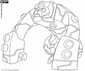 Coloriage Bloxx de Ben 10 Omniverse