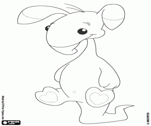 Coloriage Blumaroo, espèce de Neopets