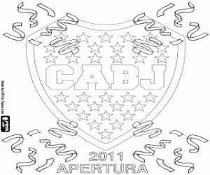 Coloriage Boca Juniors, champion 2011