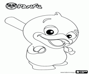 Coloriage Bolly joue au baseball