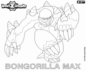 Coloriage Bongorilla Max, Invizimals