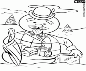Coloriage Le bonhomme de neige Sam