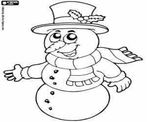 Coloriage Bonhomme de neige
