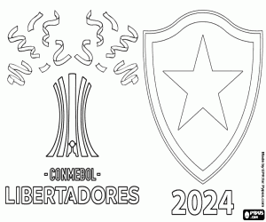 Coloriage Botafogo, champion de la Libertadores 2024