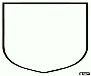 Coloriage Bouclier blanc pour décorer