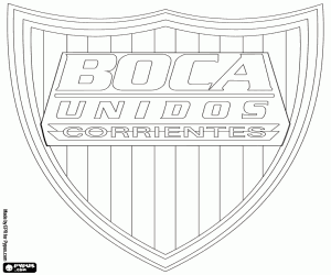 Coloriage Bouclier du CA Boca Unidos