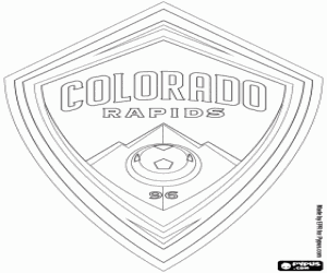 Coloriage Bouclier du Colorado Rapids