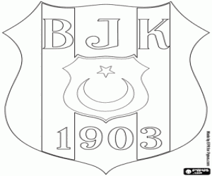 Coloriage Bouclier de Besiktas