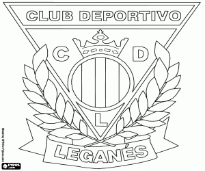 Coloriage Bouclier de CD Leganés