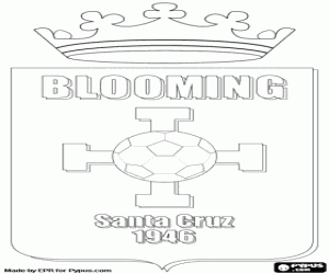 Coloriage Bouclier de Club Blooming