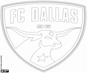 Coloriage Bouclier de FC Dallas