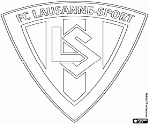 Coloriage Bouclier de FC Lausanne-Sport