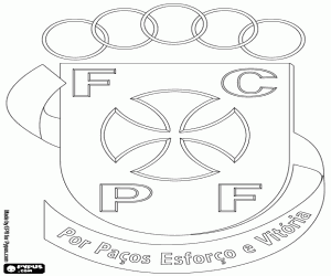Coloriage Bouclier de FC Paços de Ferreira