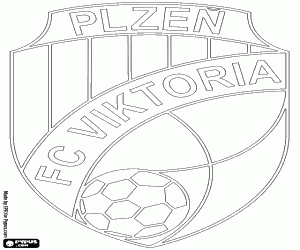 Coloriage Bouclier de FC Viktoria Plzeň