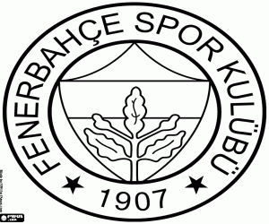 Coloriage Bouclier de Fenerbahçe S.K.