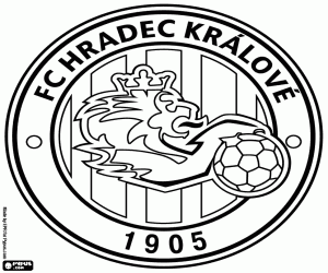 Coloriage Bouclier de FK Hradec Králové