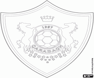 Coloriage Bouclier de FK Qarabag