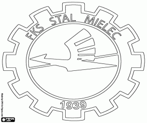Coloriage Bouclier de FKS Stal Mielec