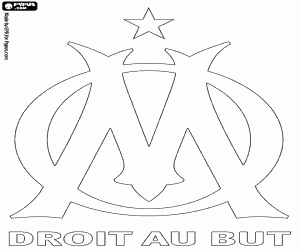 Coloriage Bouclier de l’Olympique de Marseille