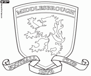 Coloriage Bouclier de Middlesbrough FC
