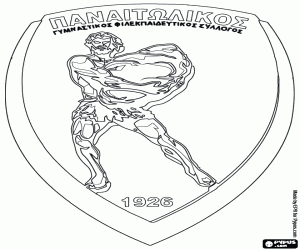 Coloriage Bouclier de Panetolikos FC