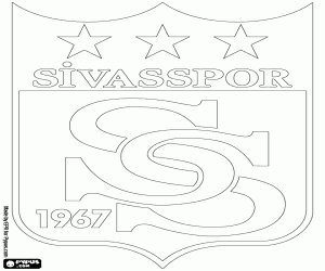 Coloriage Bouclier de Sivasspor