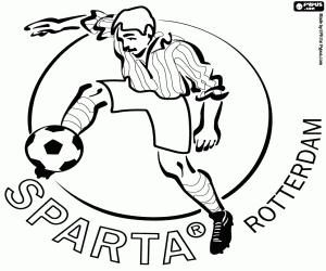 Coloriage Bouclier de Sparta Rotterdam