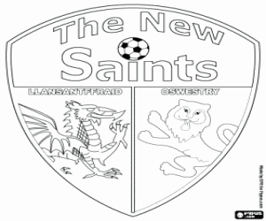 Coloriage Bouclier de The New Saints FC