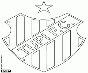 Coloriage Bouclier de Tupi FC