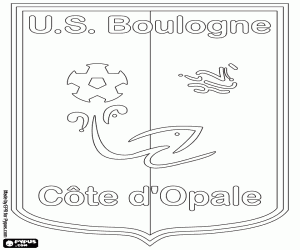 Coloriage Bouclier de US Boulogne