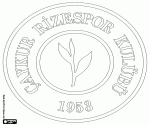 Coloriage Bouclier de Çaykur Rizespor