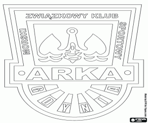 Coloriage Bouclier d’Arka Gdynia