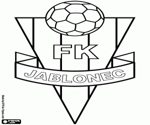 Coloriage Bouclier du FK Jablonec