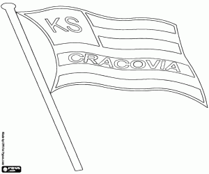 Coloriage Bouclier du KS Cracovia