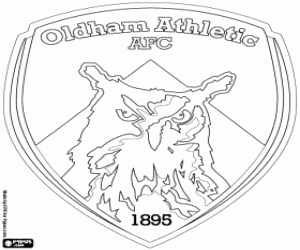 Coloriage Bouclier du Oldham Athletic