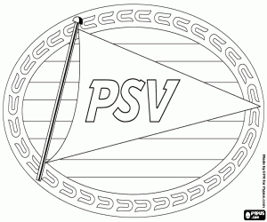 Coloriage Bouclier du PSV Eindhoven