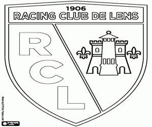 Coloriage Bouclier du Racing Club de Lens