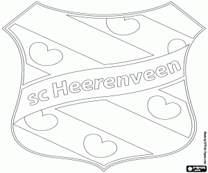 Coloriage Bouclier du SC Heerenveen