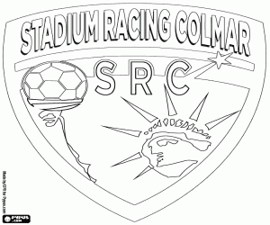 Coloriage Bouclier du Stadium Racing Colmar