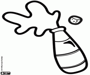Coloriage Bouteille de champagne