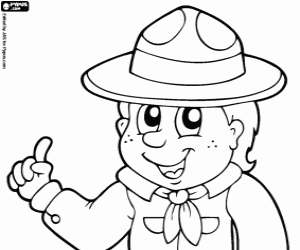 Coloriage Boy scout