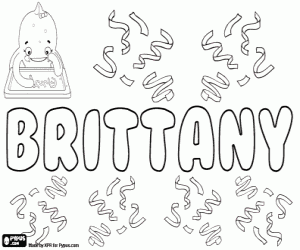 Coloriage Brittany, nom anglais