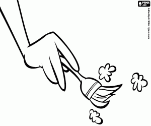 Coloriage Le brosse de l’archéologue