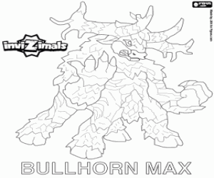 Coloriage Bullhorn Max, un des Invizimals