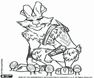 Coloriage Bunny, lapin de Pâques