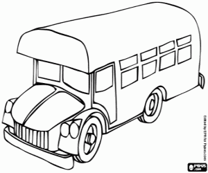 Coloriage Bus antique