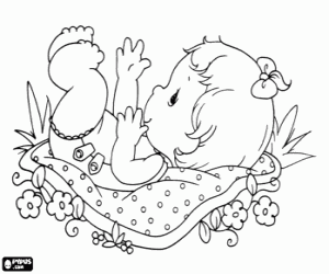 Coloriage Bébé de Precious Moments