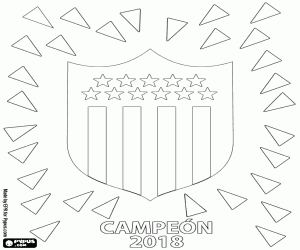 Coloriage CA Peñarol, champion de la Clausura 2018
